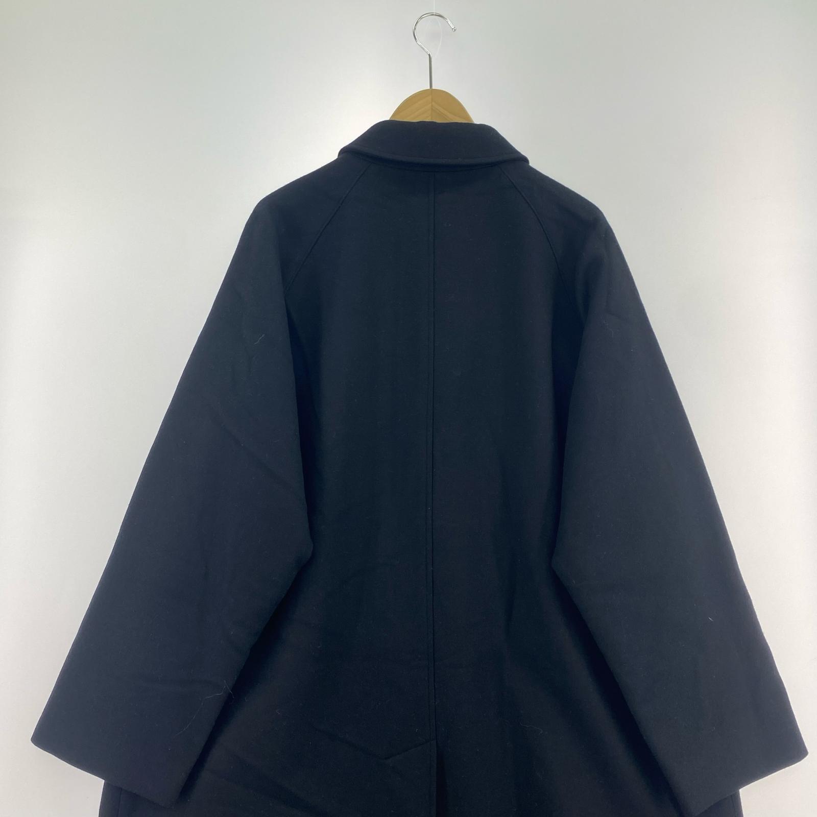 ジャケット 21AW SUPER 160S DOUBLE SAXONY BALMACAAN 4 ブラック