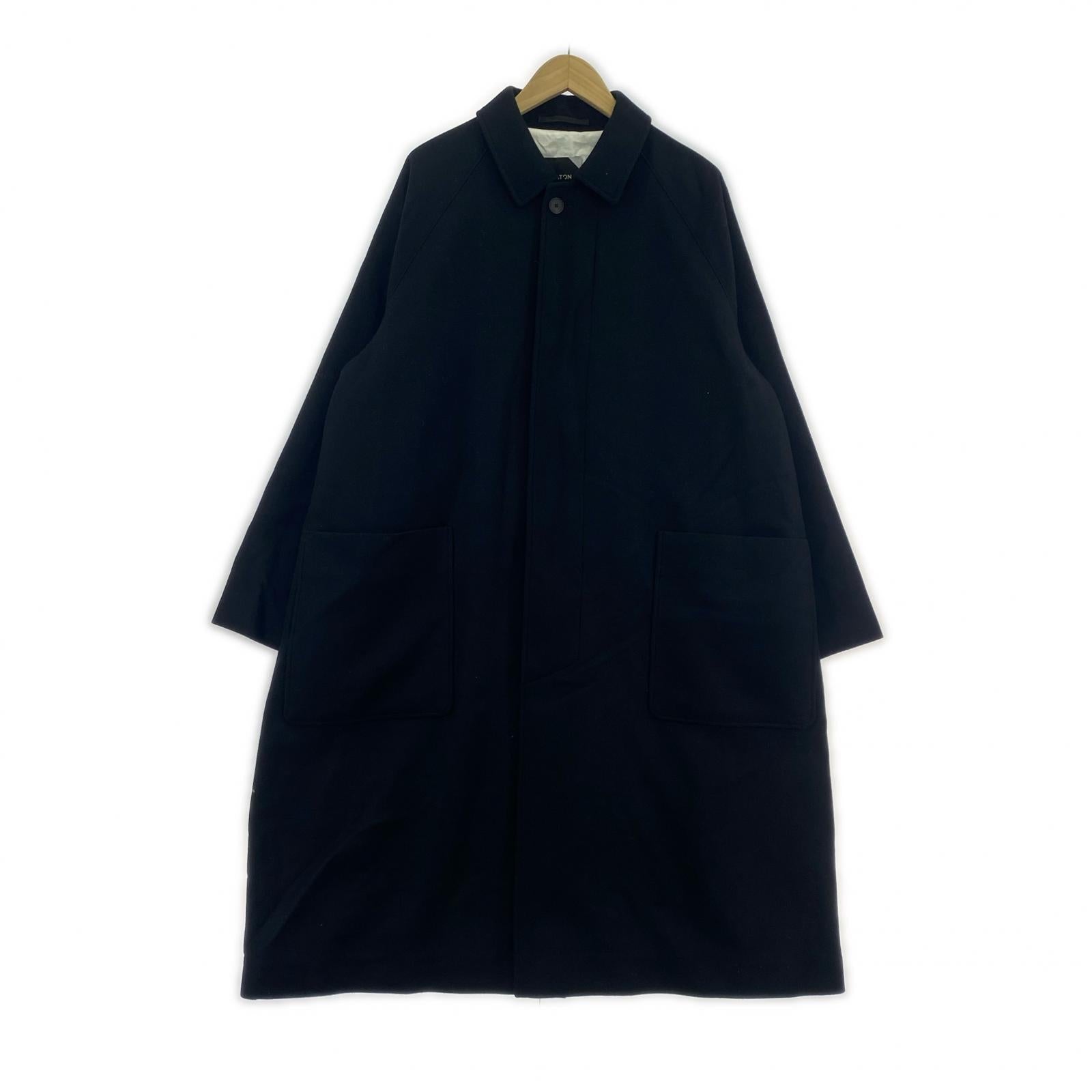 ジャケット 21AW SUPER 160S DOUBLE SAXONY BALMACAAN 4 ブラック