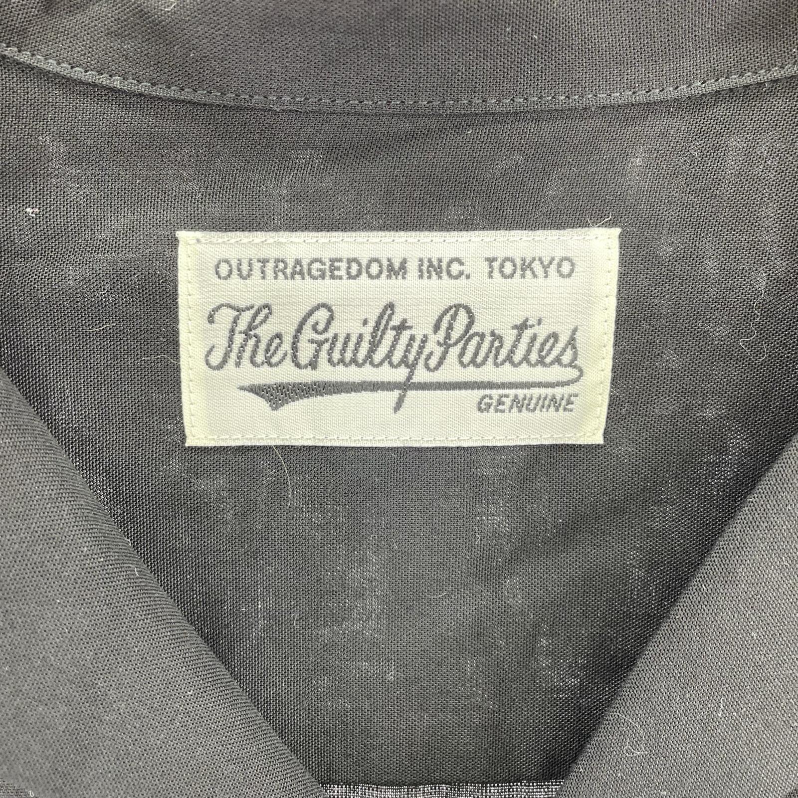 長袖シャツ TIM LEHI 龍刺繍 黒 (L) L ブラック