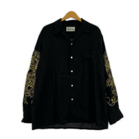 長袖シャツ TIM LEHI 龍刺繍 黒 (L) L ブラック