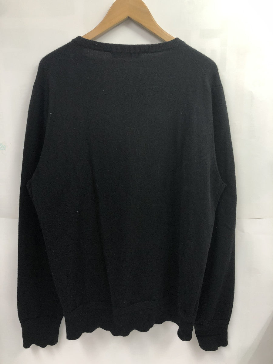 カシミアニット 黒 (L)