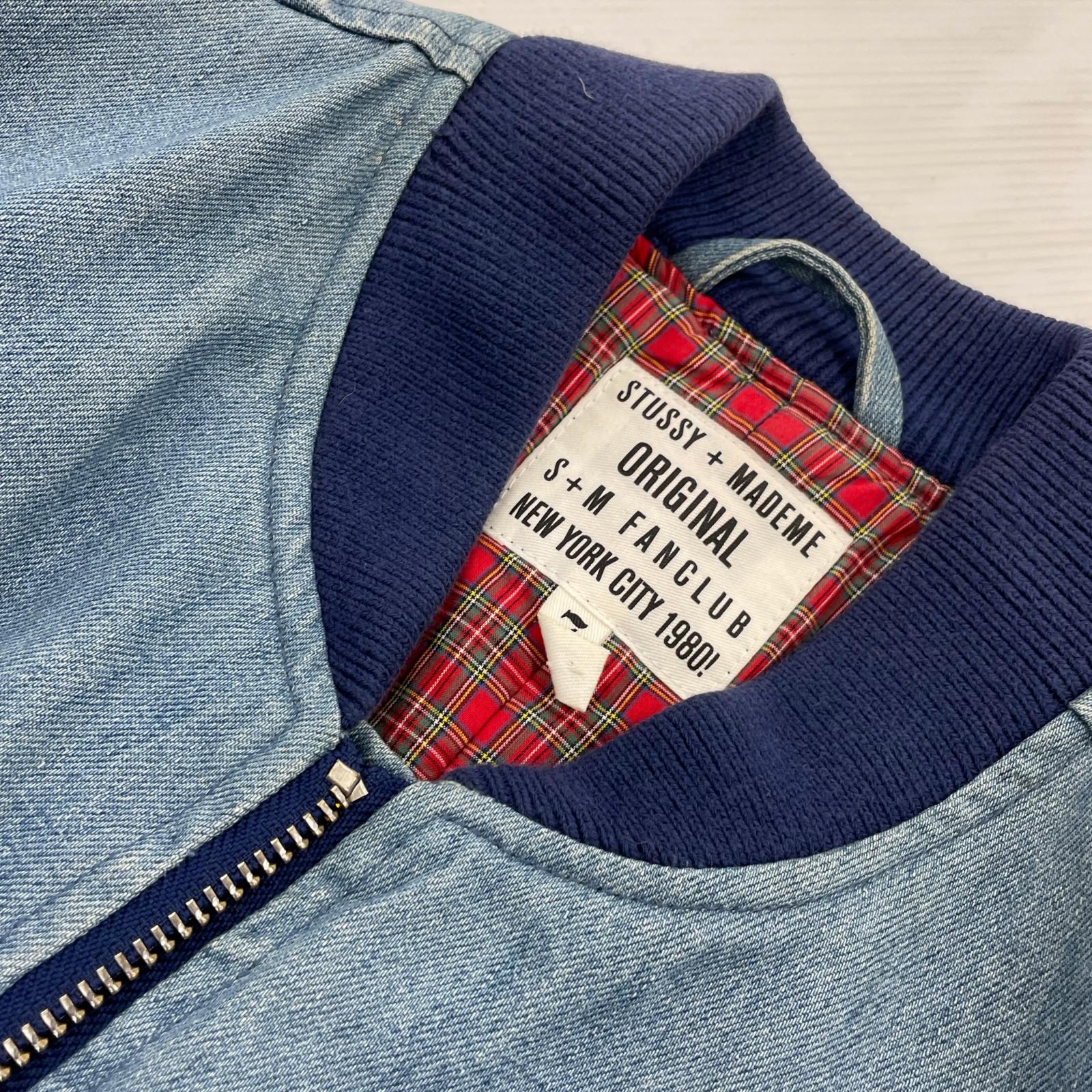 ブルゾン 00s STUSSY MADEME デニムMA-1 (M) M