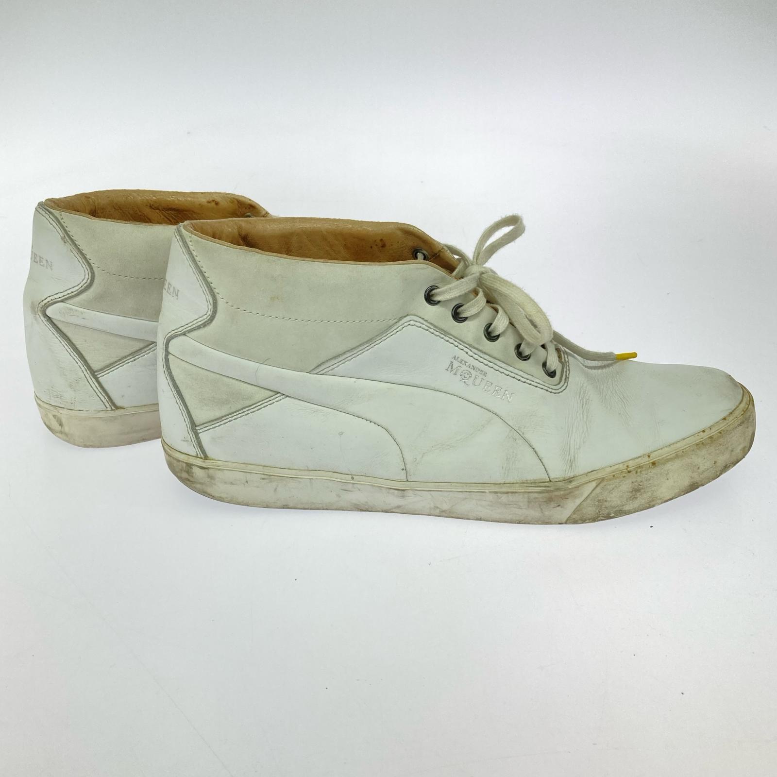 シューズ Alexander McQueen ×PUMA ミッドカットスニーカー 白 (28) 28cm (US10 UK9 1/2 EU46) ホワイト