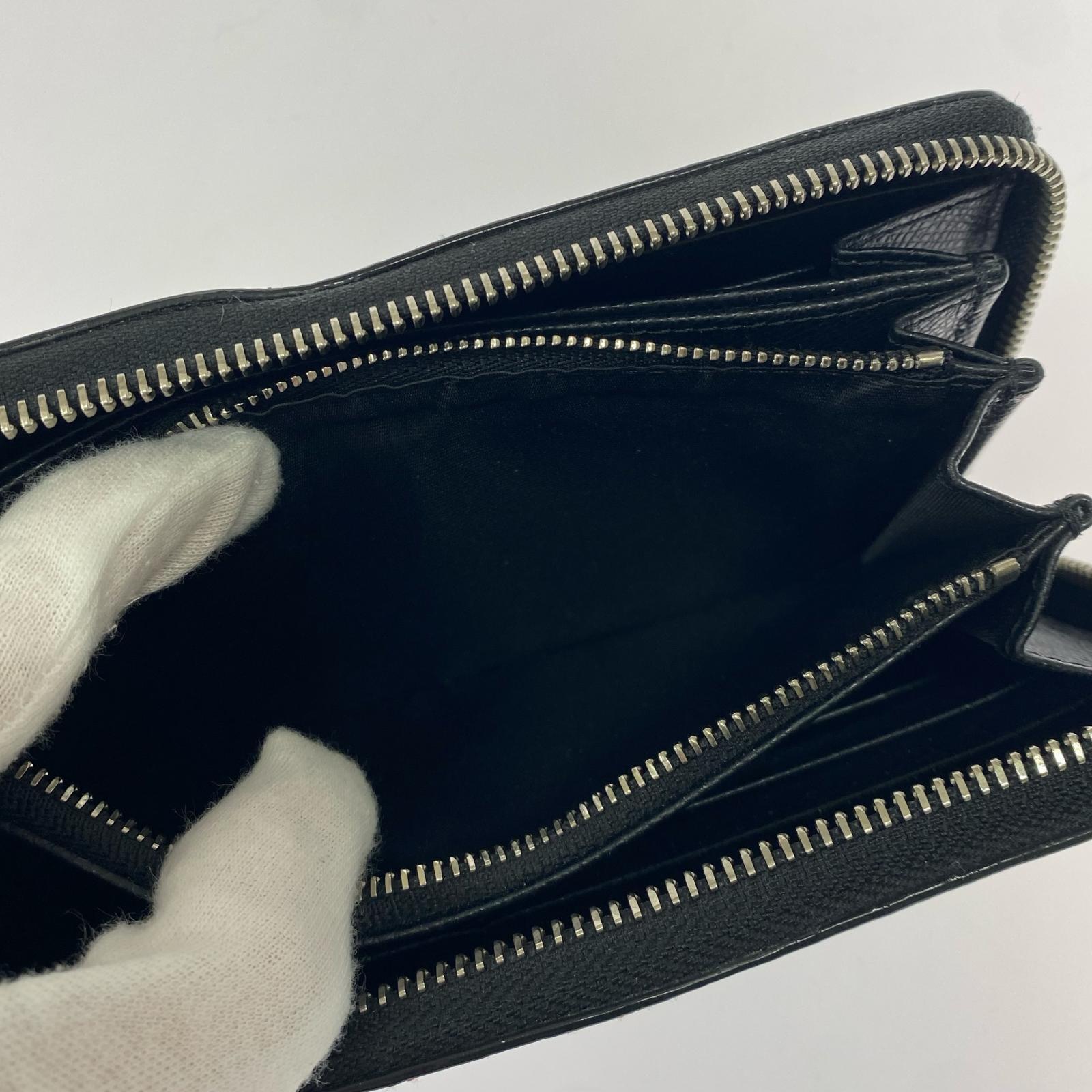 長財布 ラウンドジップ長財布 ブラック
