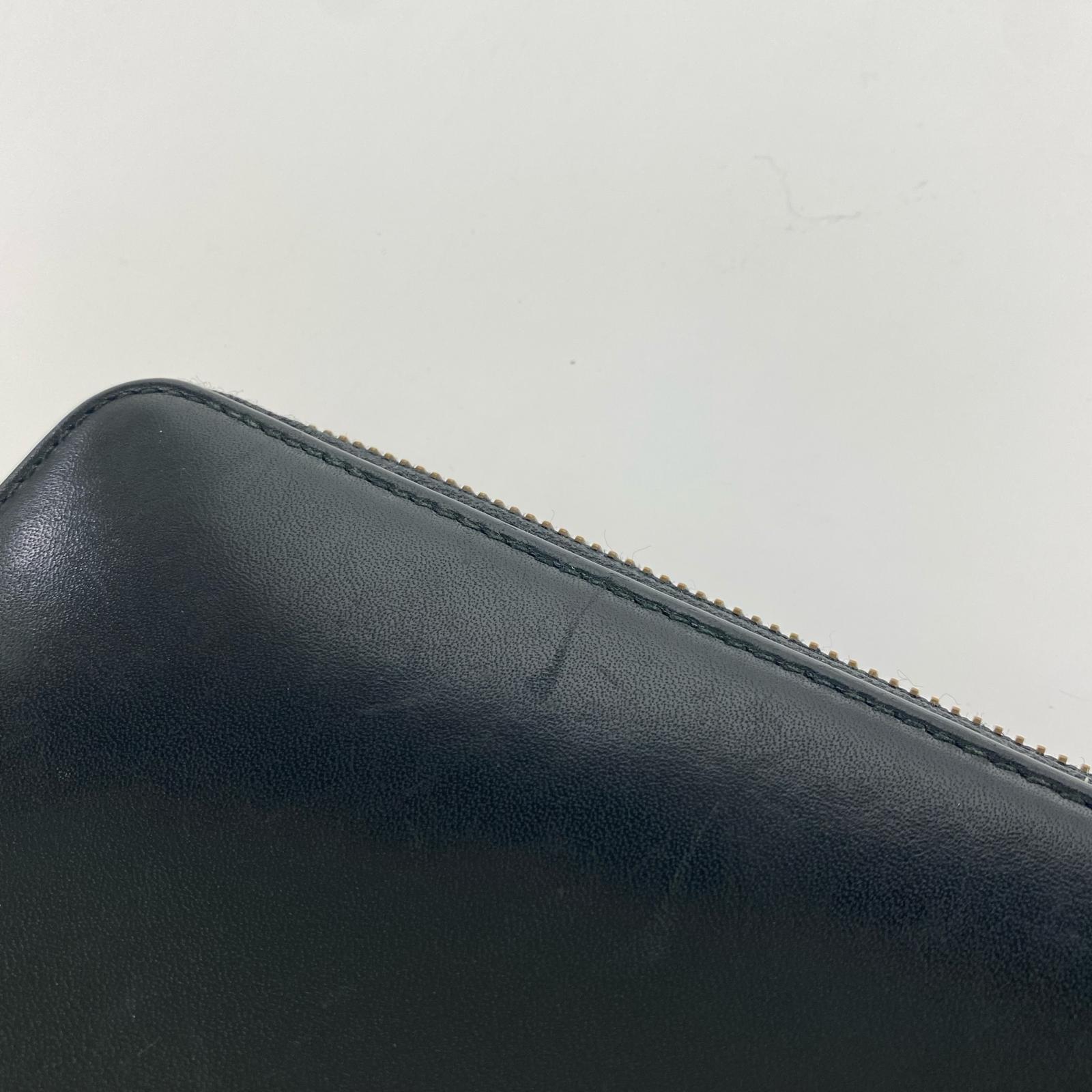 長財布 ラウンドジップ長財布 黒 ブラック