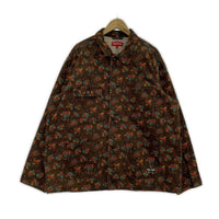 ジャケット 22SS Denim Chore Coat FLOWERS ブラウン
