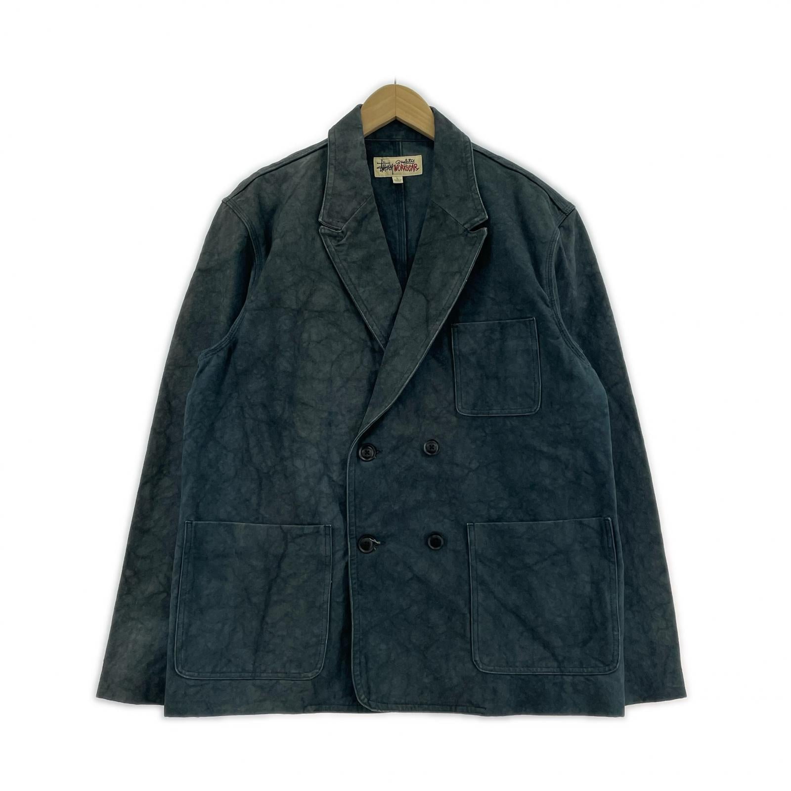 ジャケット キャンバスダブルブレストジャケット L NVY L