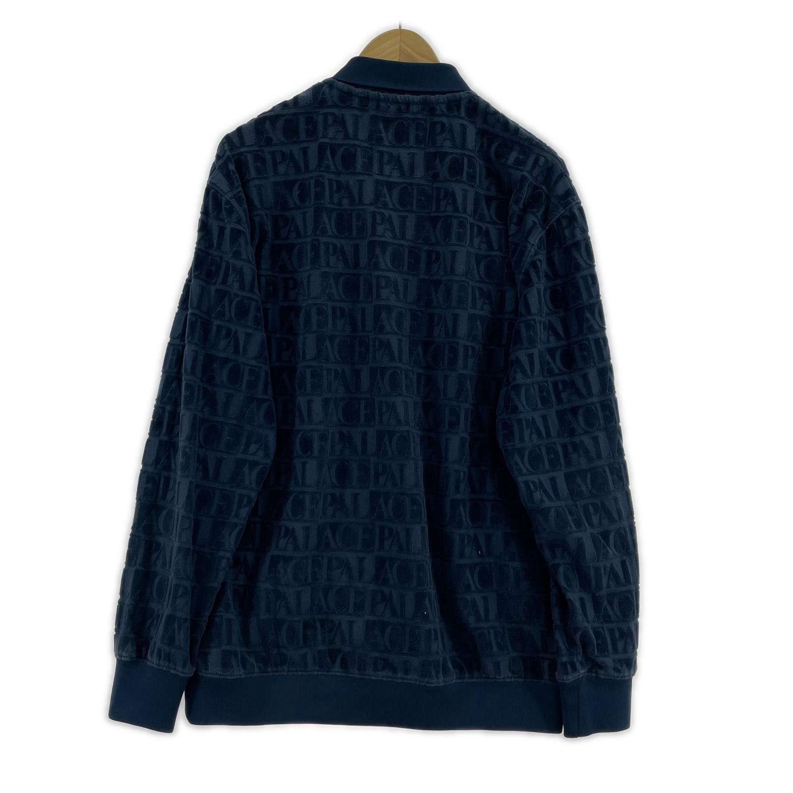ポロシャツ Domino Jacquard 1/4 Zip Polo L NVY L