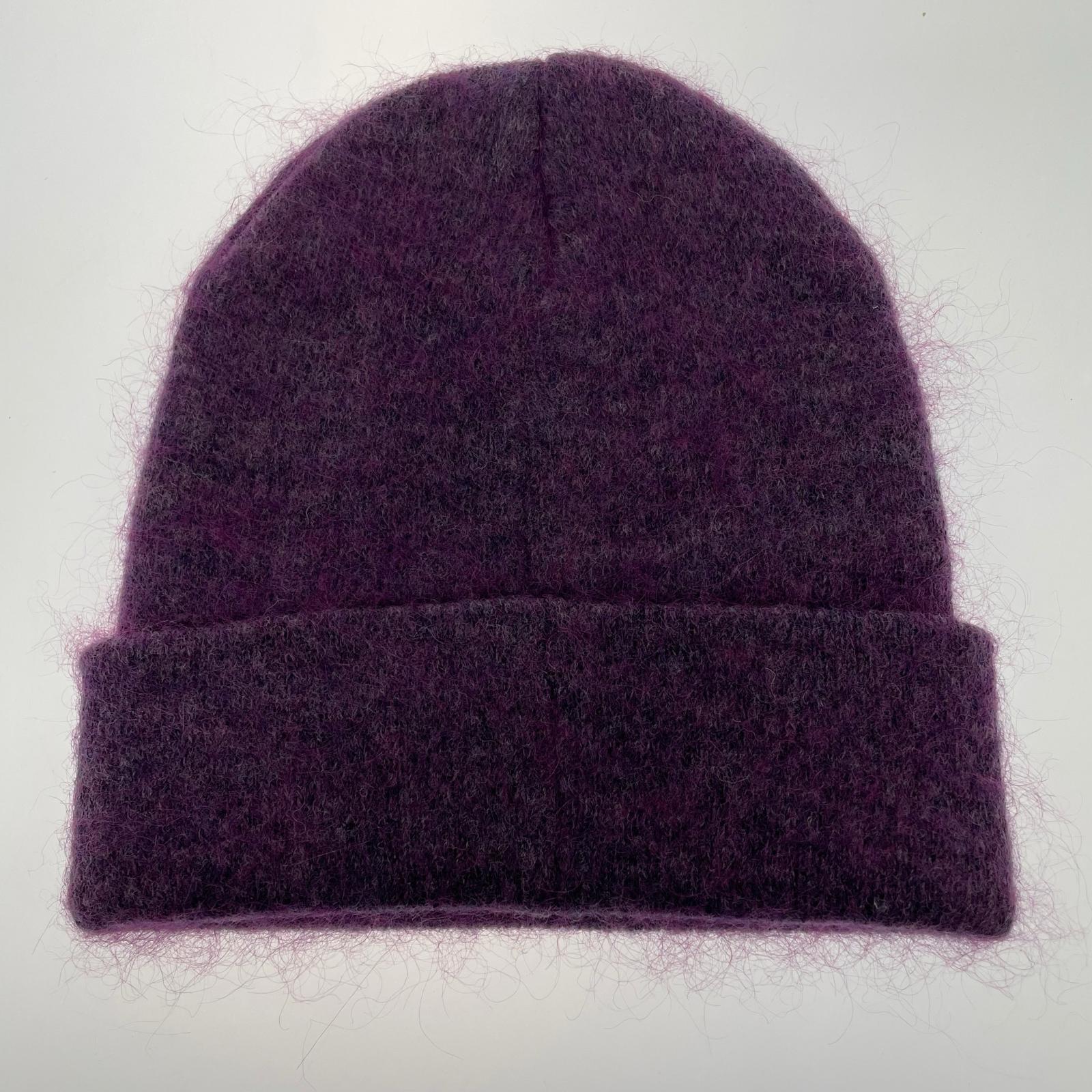 ニットキャップ Mohair Beanie / Purple パープル