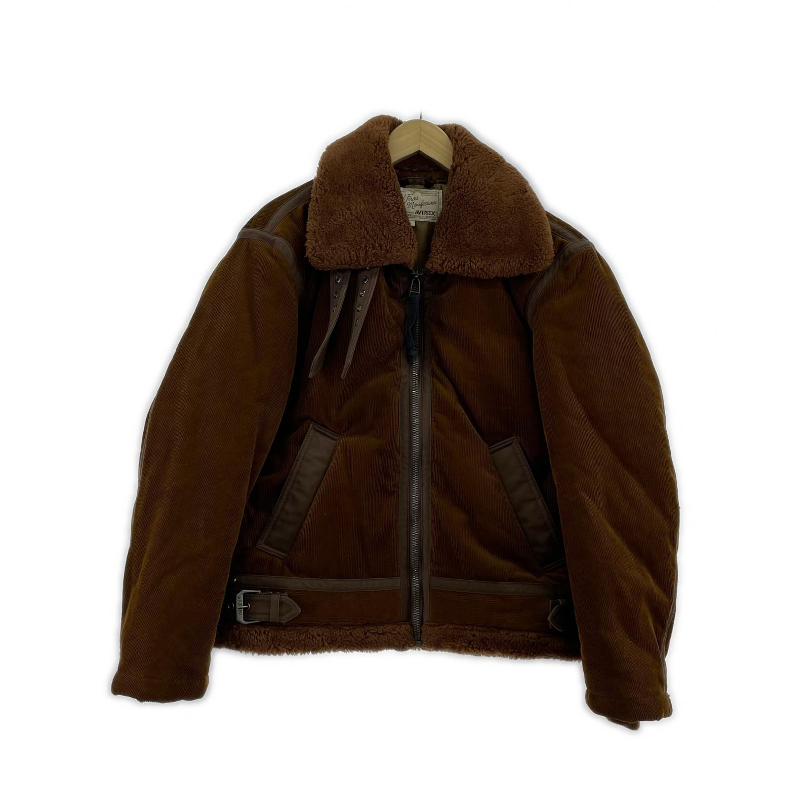 ジャケット AVIREX CORDUROY B-3 JACKET 783-3252074 茶 (M) M ブラウン