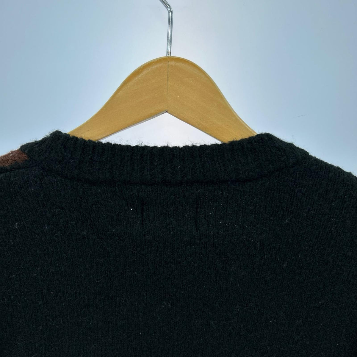 カーディガン アクリルニットカーディガン ゼブラ M