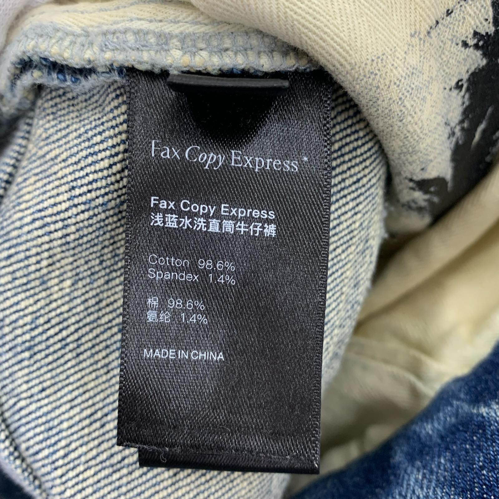 デニムパンツ fax copy express XL ブルー