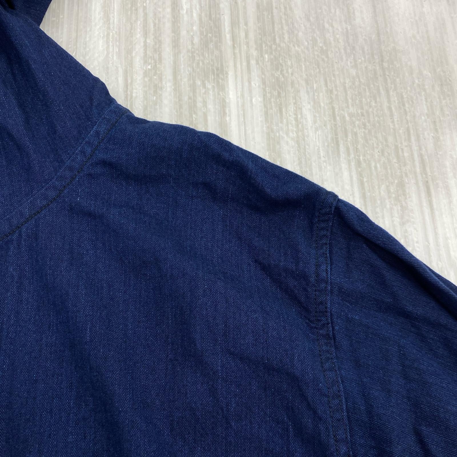 長袖シャツ pure blue japan フーディプルオーバーシャツ(4)