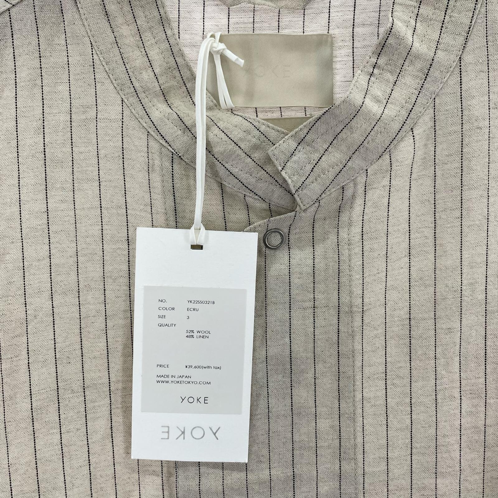 ジャケット 22SS WOOL LINEN JAKET 3 ブラウン