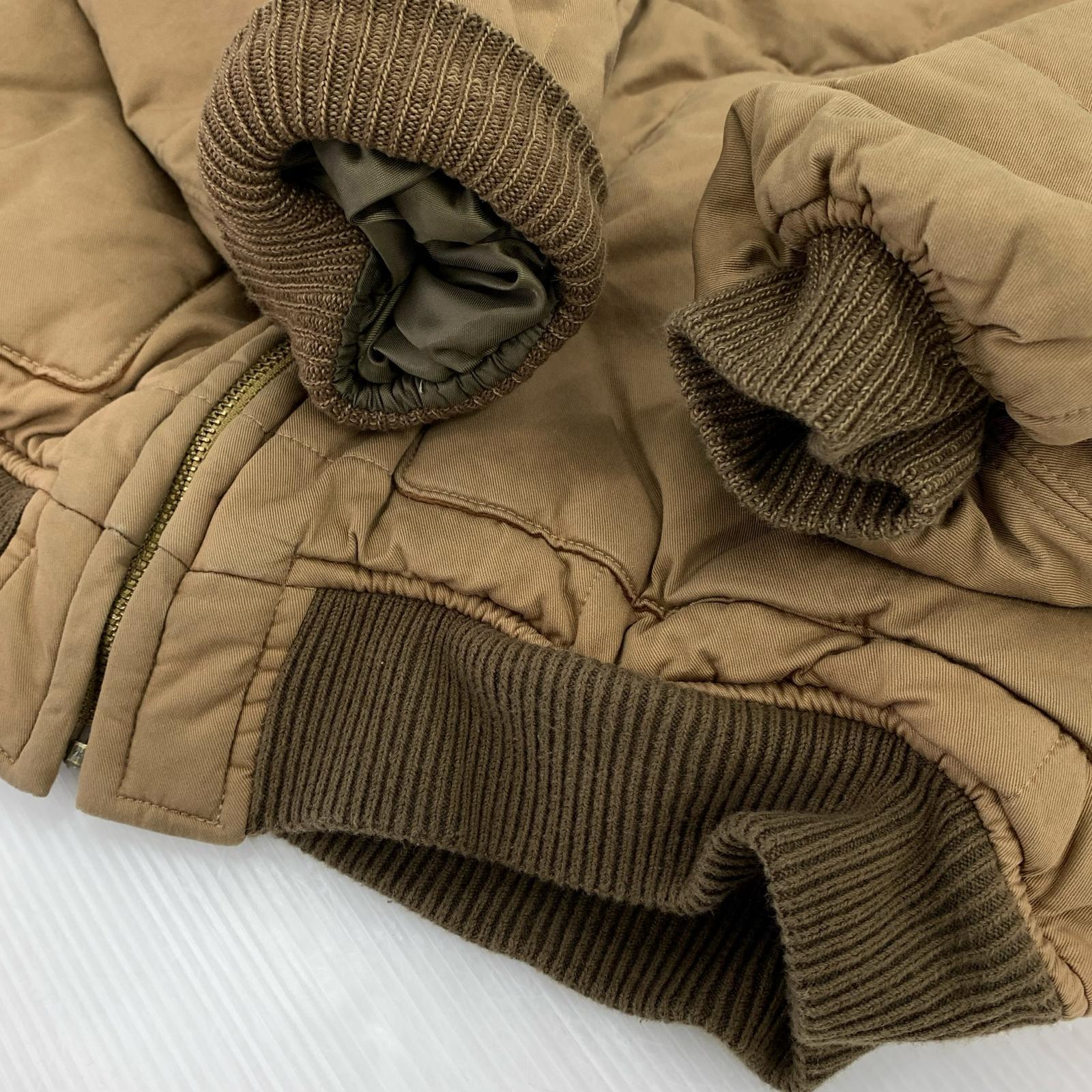 ジャケット RRL レザーヨーク キルテッド ジャケット XL ブラウン