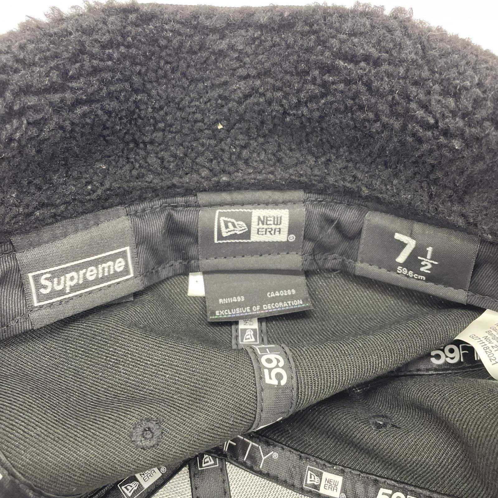 キャップ ×NEW ERA 21AW Earflap Box Logo ブラック