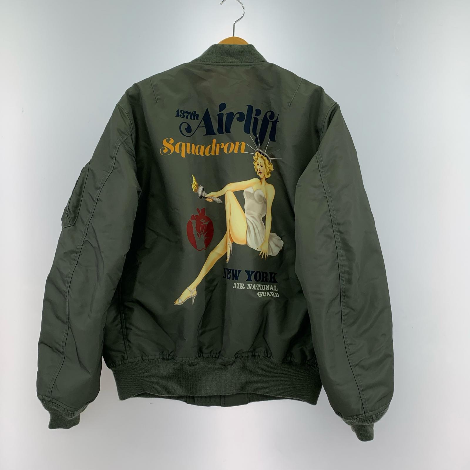 ジャケット ピンナップガール MA-1 (XL) カーキ カーキ