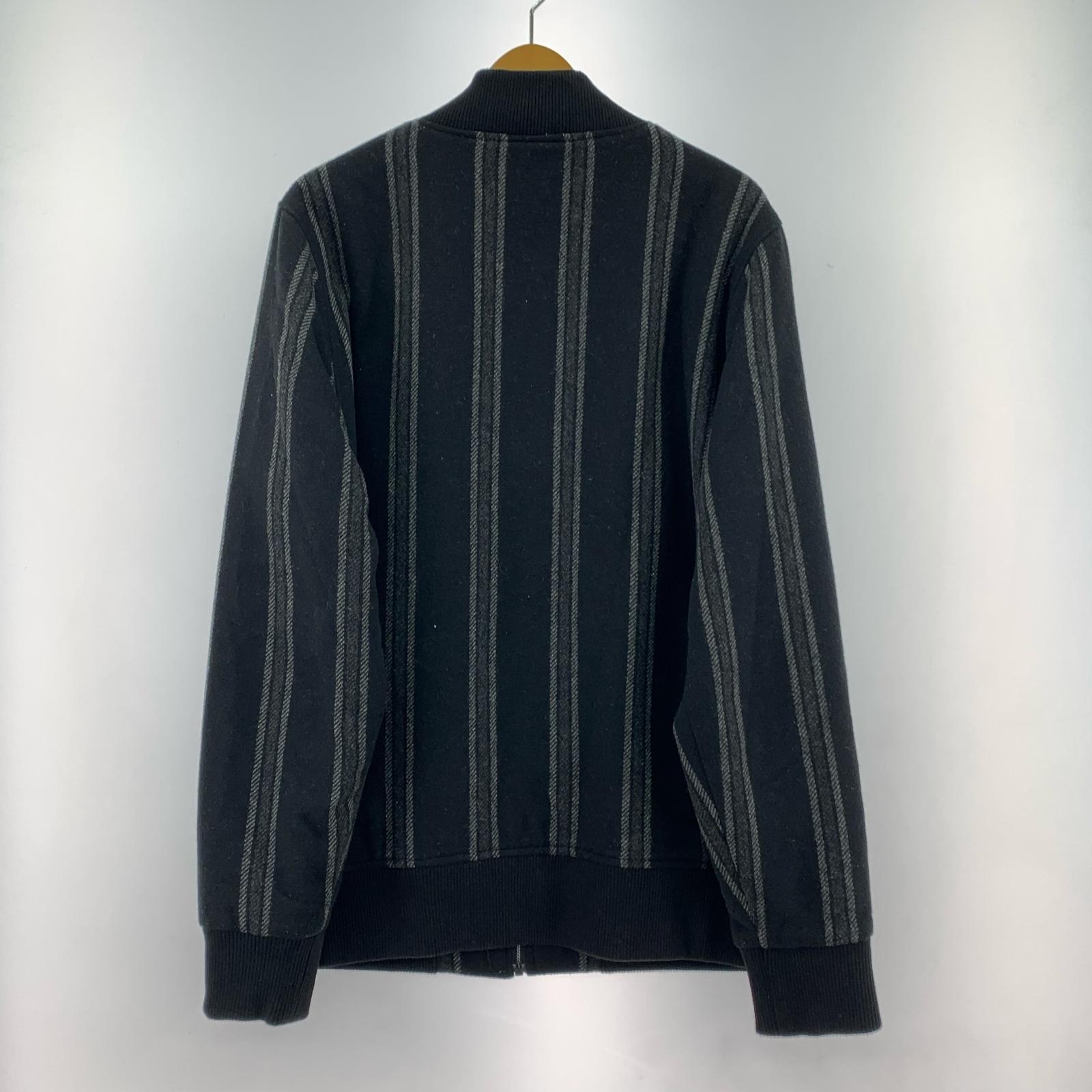 ブルゾン Wool Stripe Bomber Jacket BLK L ブラック