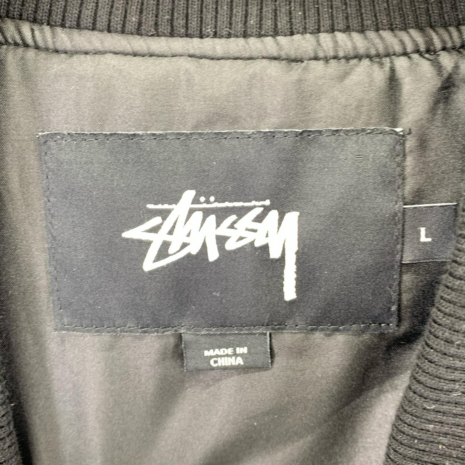 ブルゾン Wool Stripe Bomber Jacket BLK L ブラック