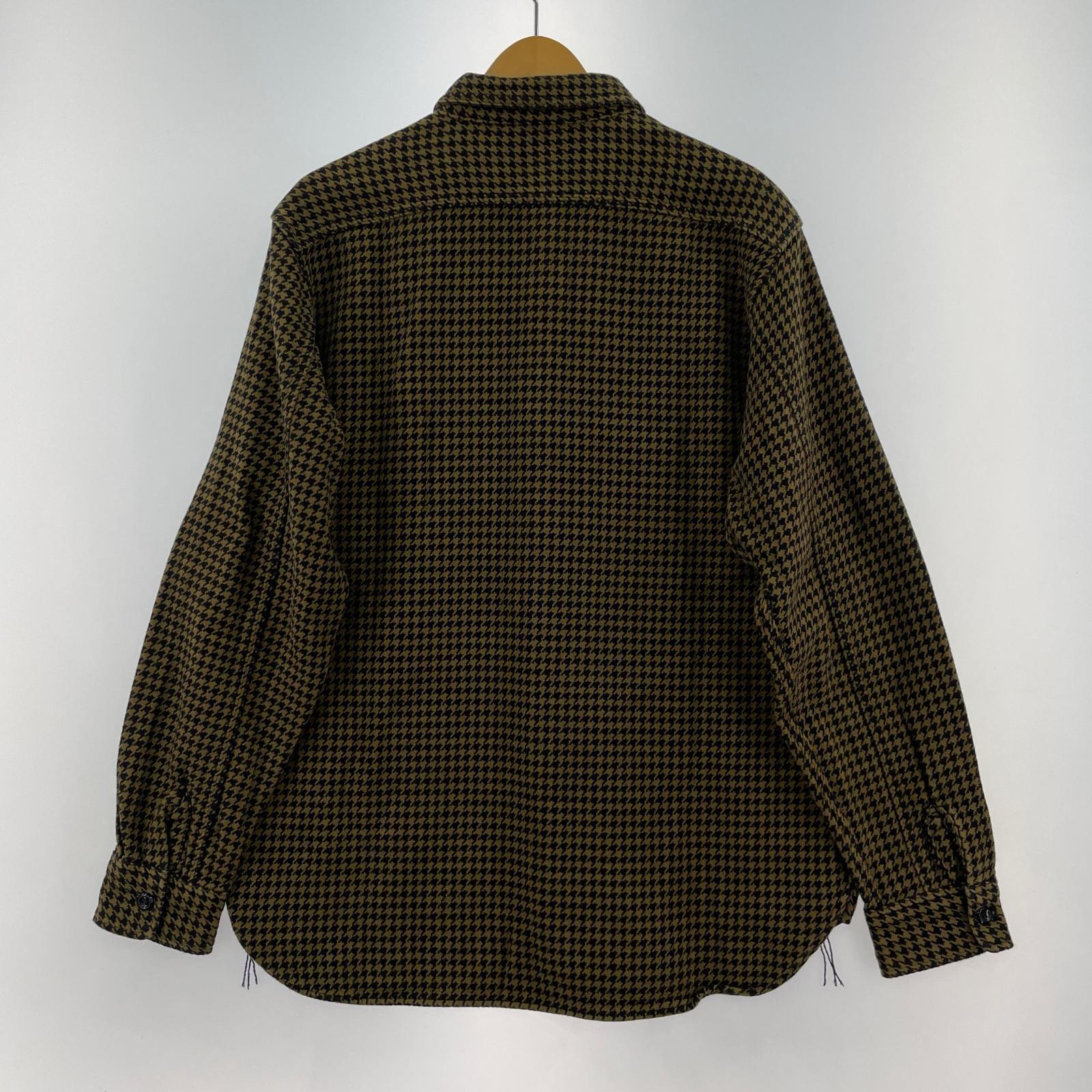 長袖シャツ REAL McCOY’S HOUNDSTOOTH FLANNEL SHIRT (15) ブラウン