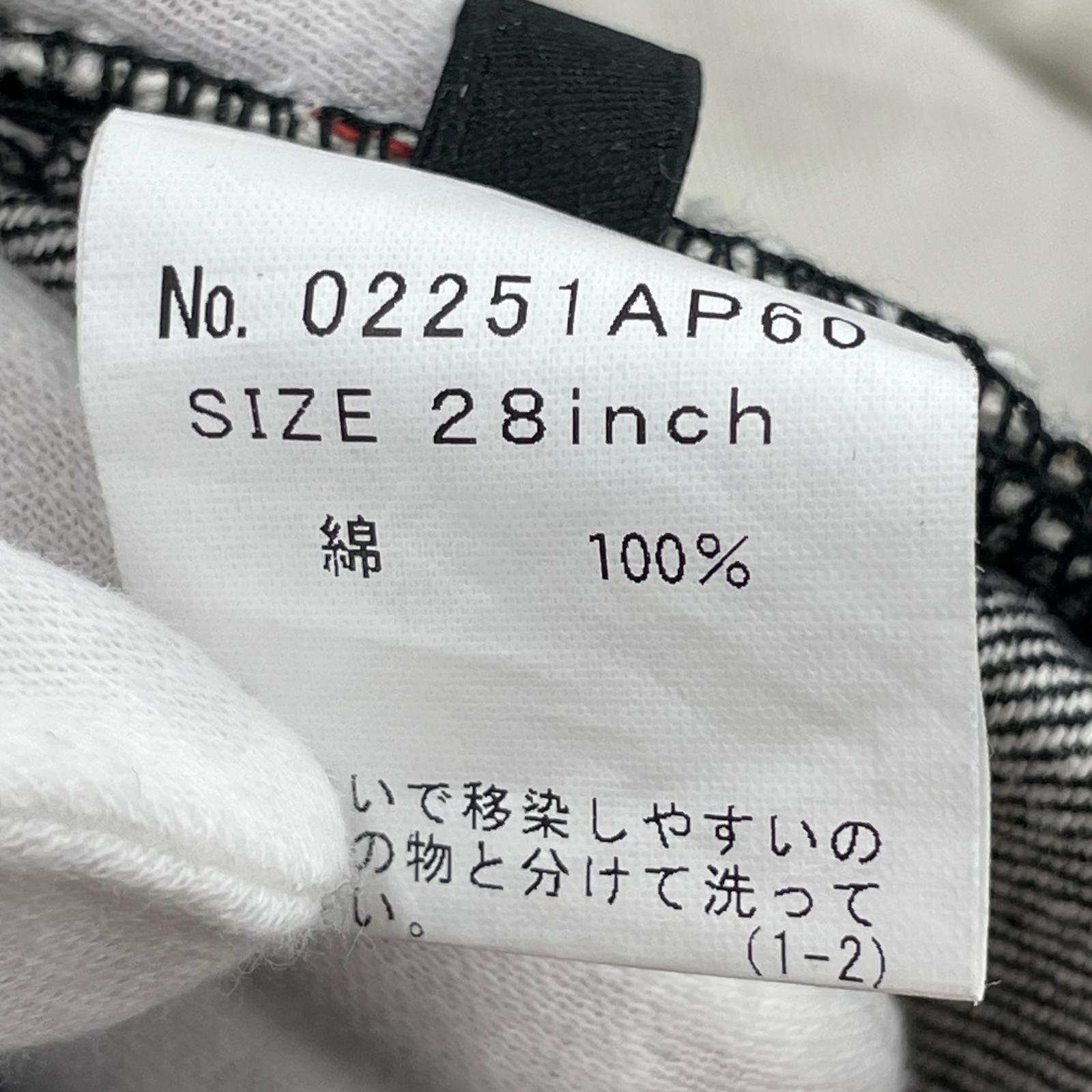 デニムパンツ ストレートデニム 28 28 ブラック