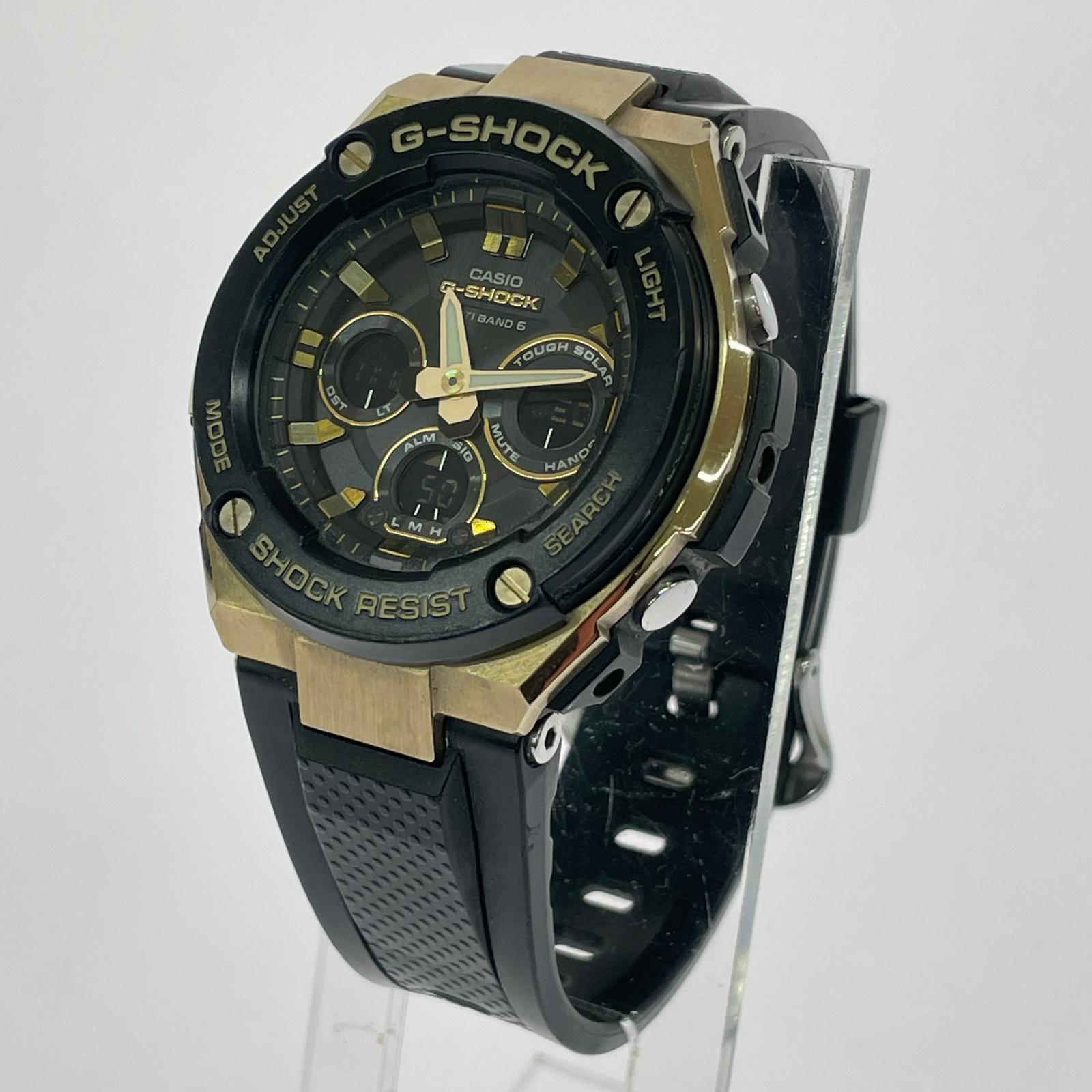 腕時計 GST-W300G G-STEEL 電波ソーラー ブラック