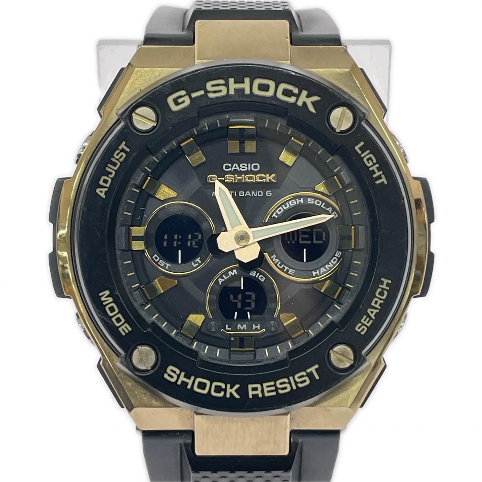 腕時計 GST-W300G G-STEEL 電波ソーラー ブラック