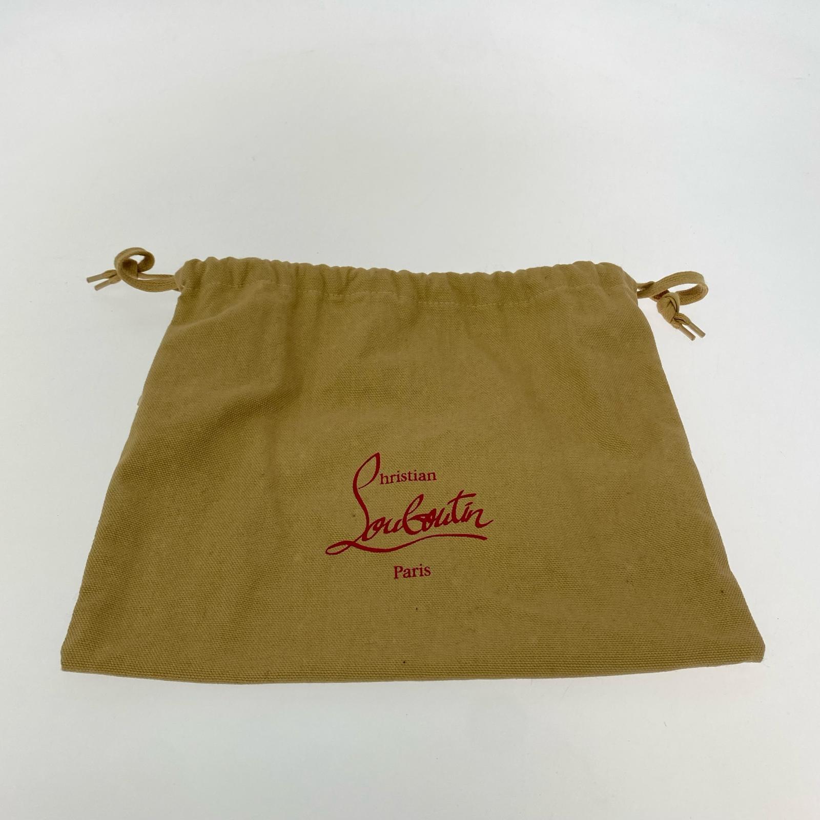 C.Louboutin/スタッズラウンドジップ長財布