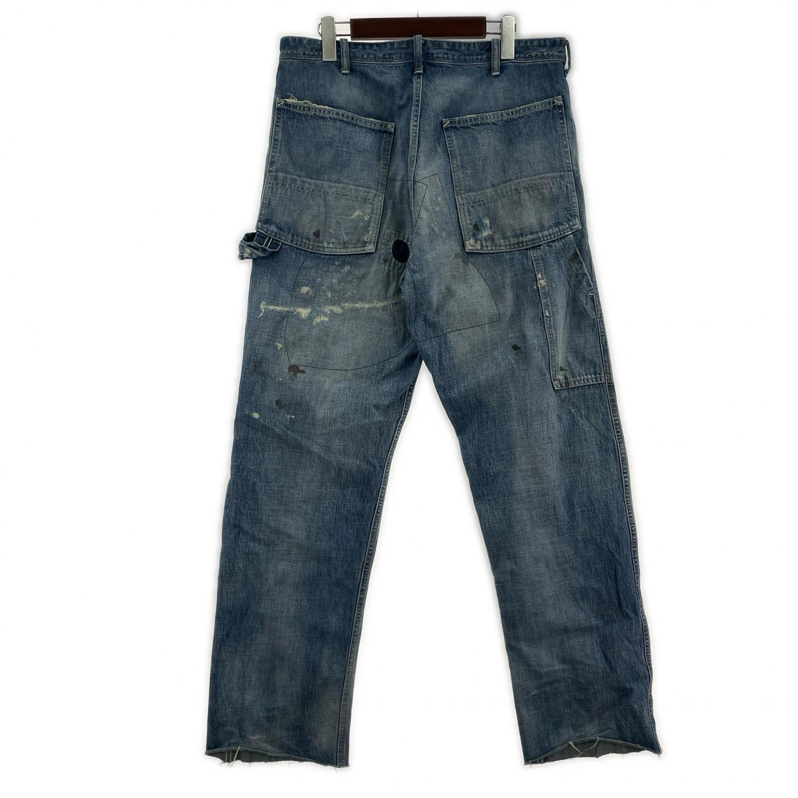 パンツ DENIM PANTS PAINTER M ブルー