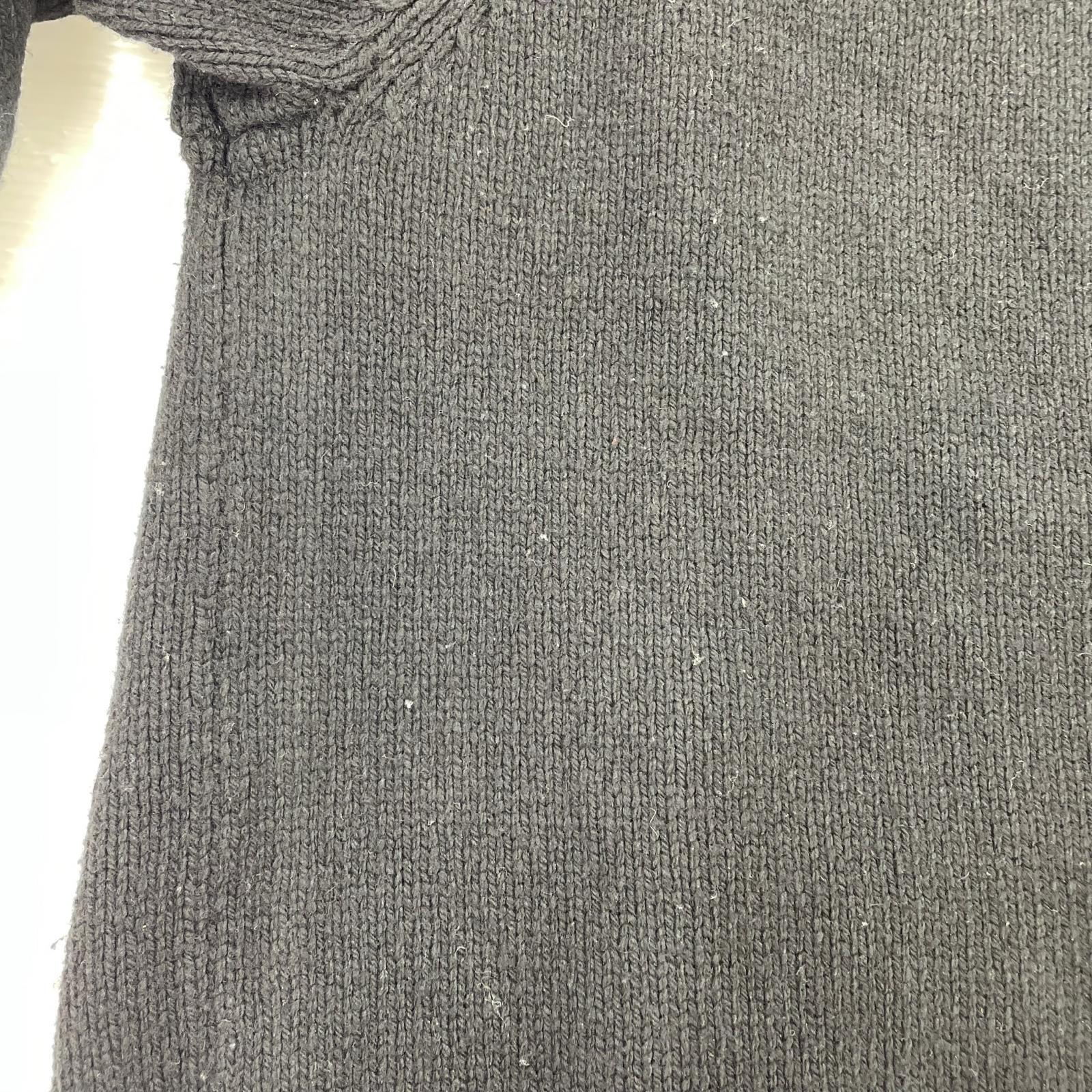 ニット 24aw FLOCKED LOGO SUWEATER 黒 L L ブラック