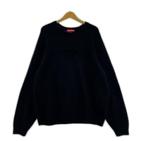 ニット 24aw FLOCKED LOGO SUWEATER 黒 L L ブラック