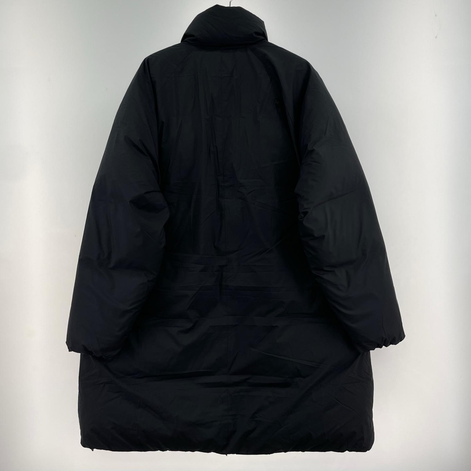 ダウンジャケット バーティカルロングダウンジャケット (XL) 黒 ブラック