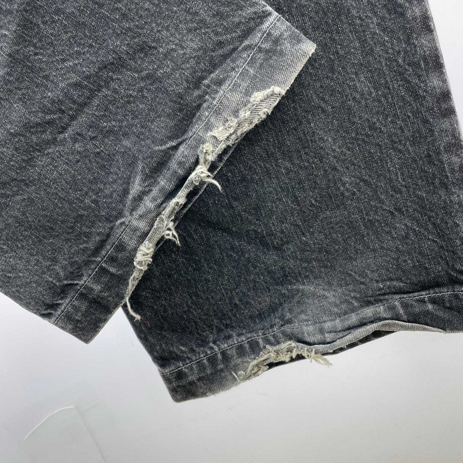 デニムパンツ KAIKO 24AW THE DENIM WIDE FIT VINTAGE 1 ブラック