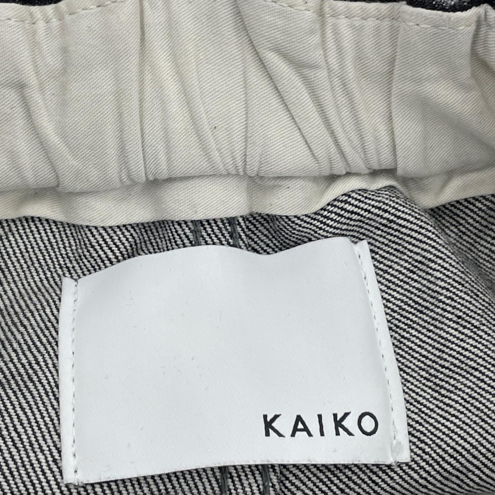 デニムパンツ KAIKO 24AW THE DENIM WIDE FIT VINTAGE 1 ブラック