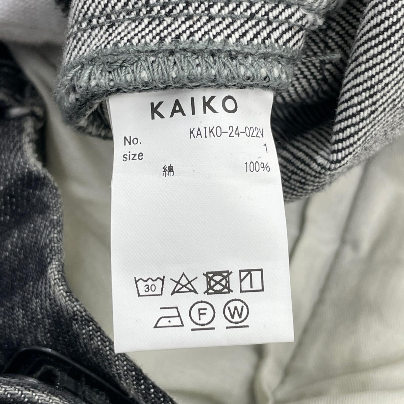 デニムパンツ KAIKO 24AW THE DENIM WIDE FIT VINTAGE 1 ブラック