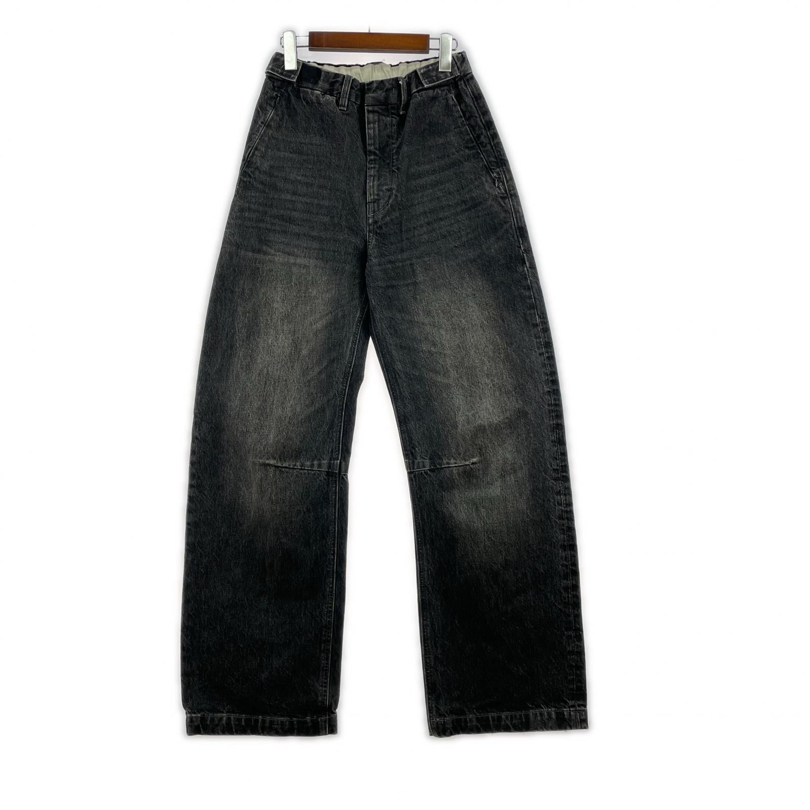 デニムパンツ KAIKO 24AW THE DENIM WIDE FIT VINTAGE 1 ブラック