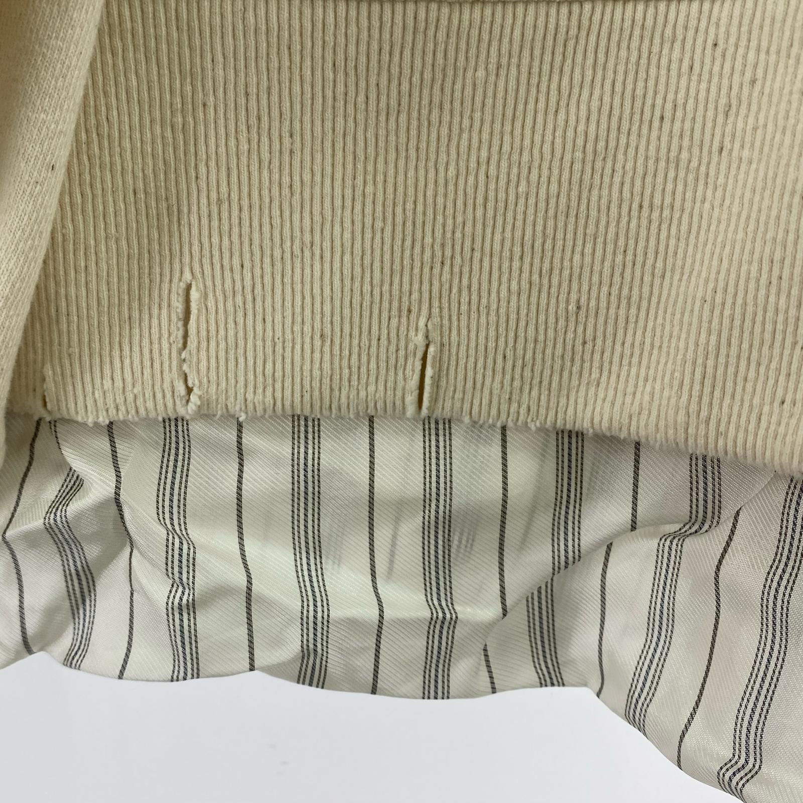 スウェット Vneck Lined Sweatshirt 21SS 46 ホワイト