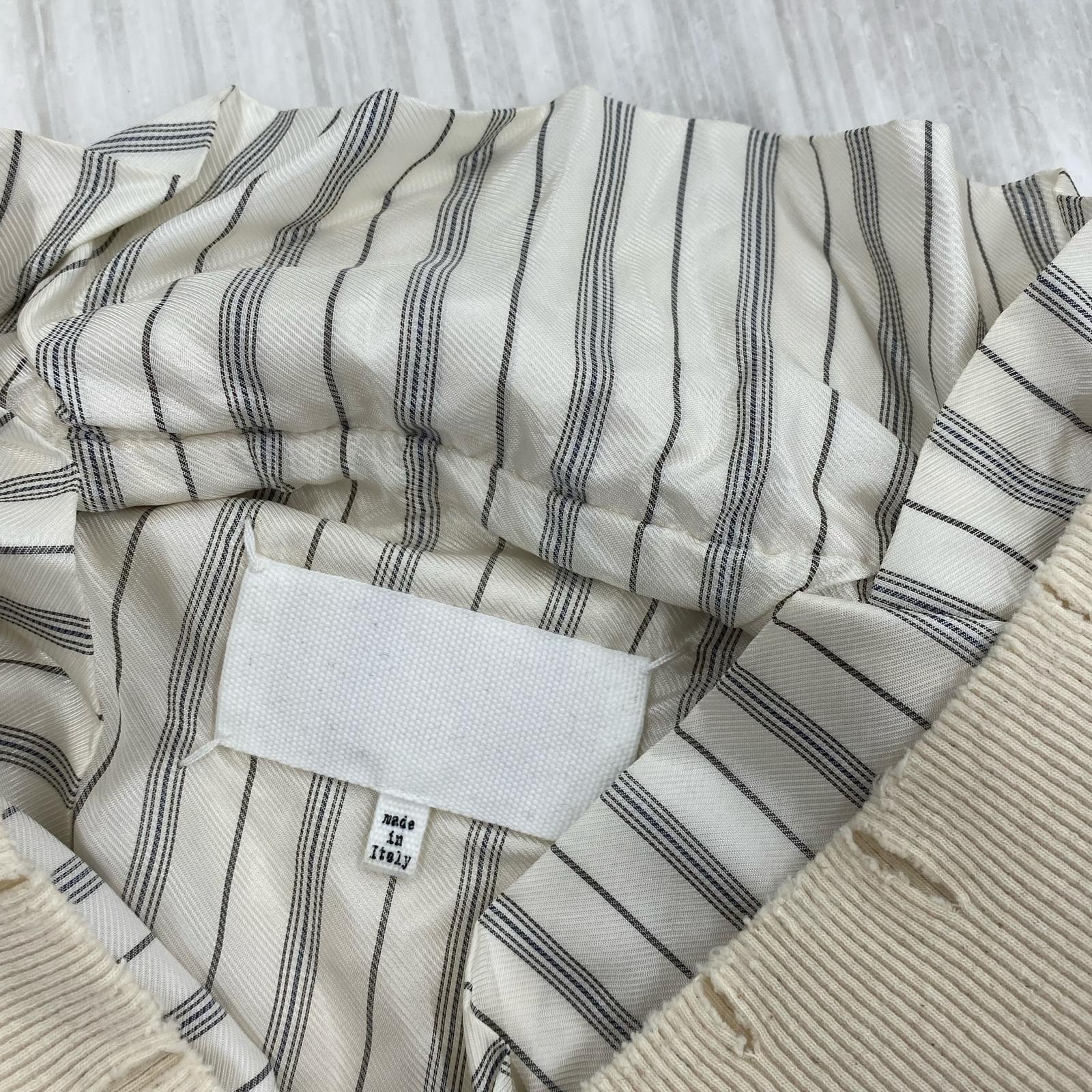 スウェット Vneck Lined Sweatshirt 21SS 46 ホワイト