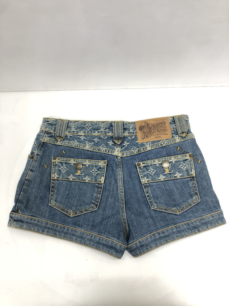 LV/デニムショートパンツ/モノグラム/36