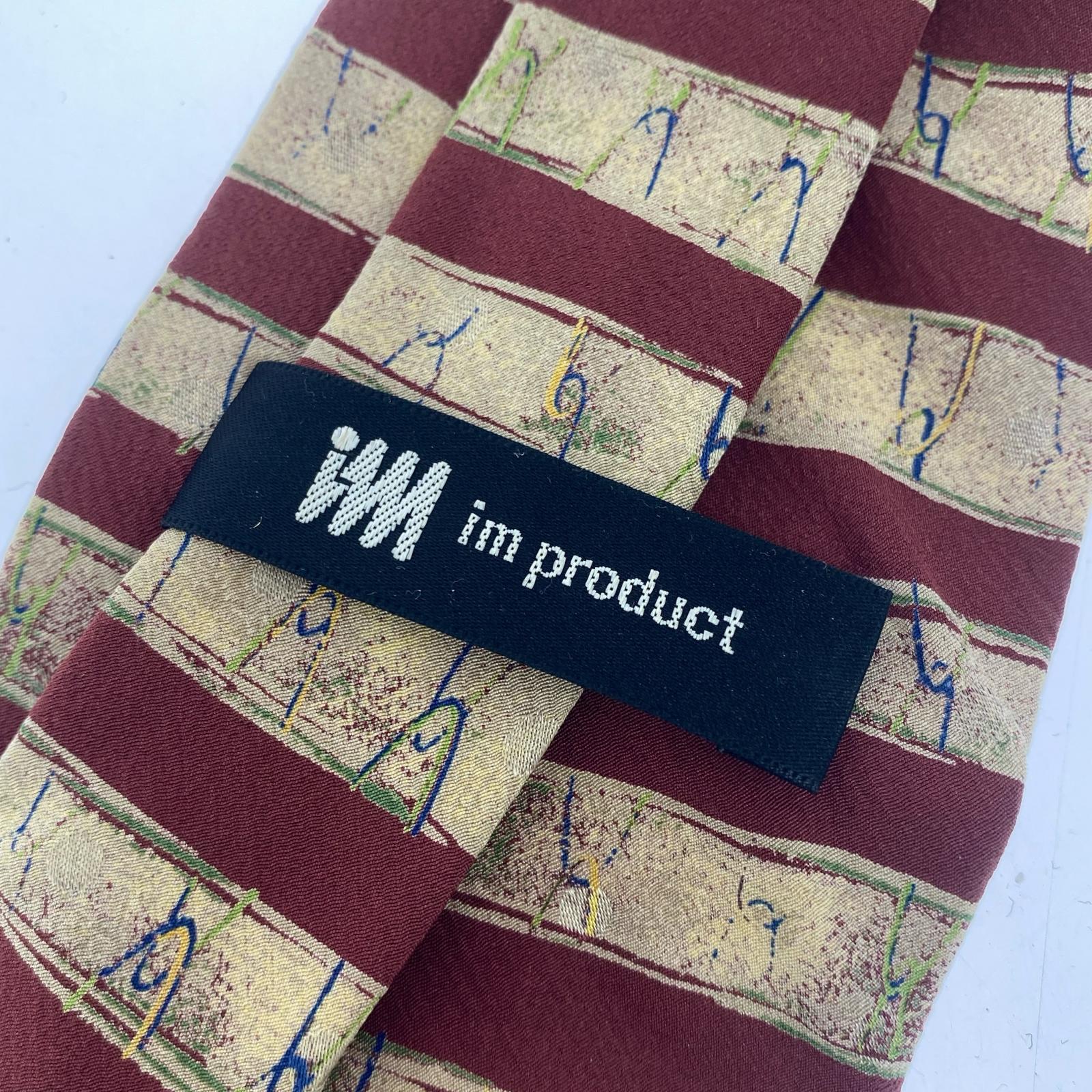 その他アクセサリー im product ボーダーシルク ネクタイ