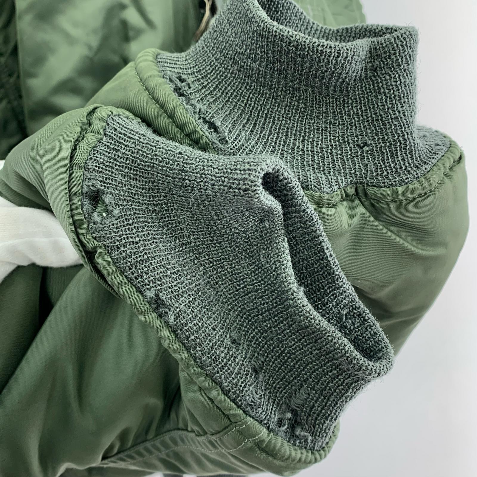 ジャケット 50-60s 黒タグ N-2B 米軍実物 フライトジャケット (L) L カーキ