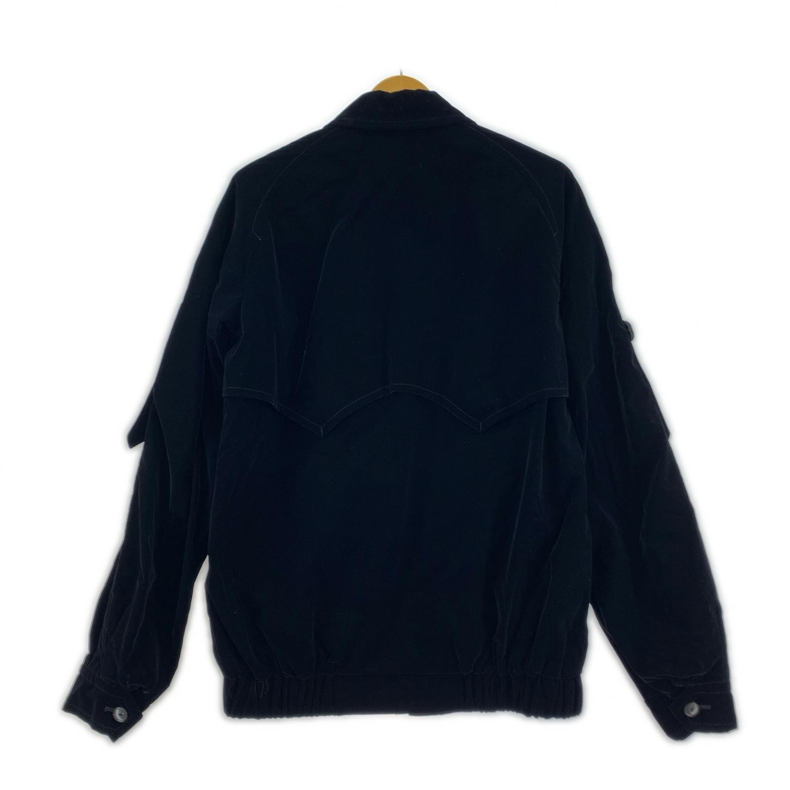 ジャケット 01AW STANDARD期 ドッグイヤー ベロア (2) 黒 2 ブラック