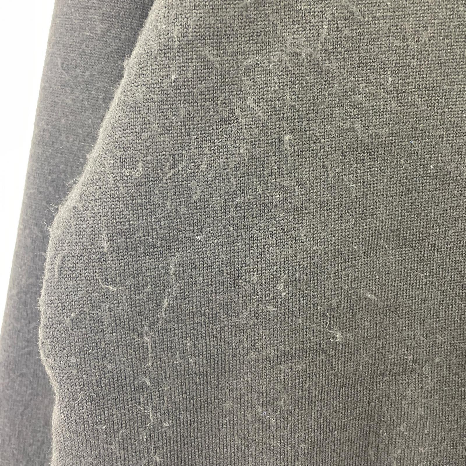 長袖Tシャツ 裏ボア ヘンリーネック 黒 (44) ブラック