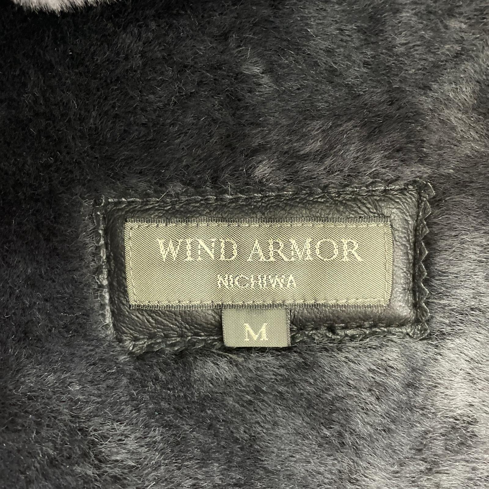 レザージャケット WIND ARMOR ムートン ブラック ブラック