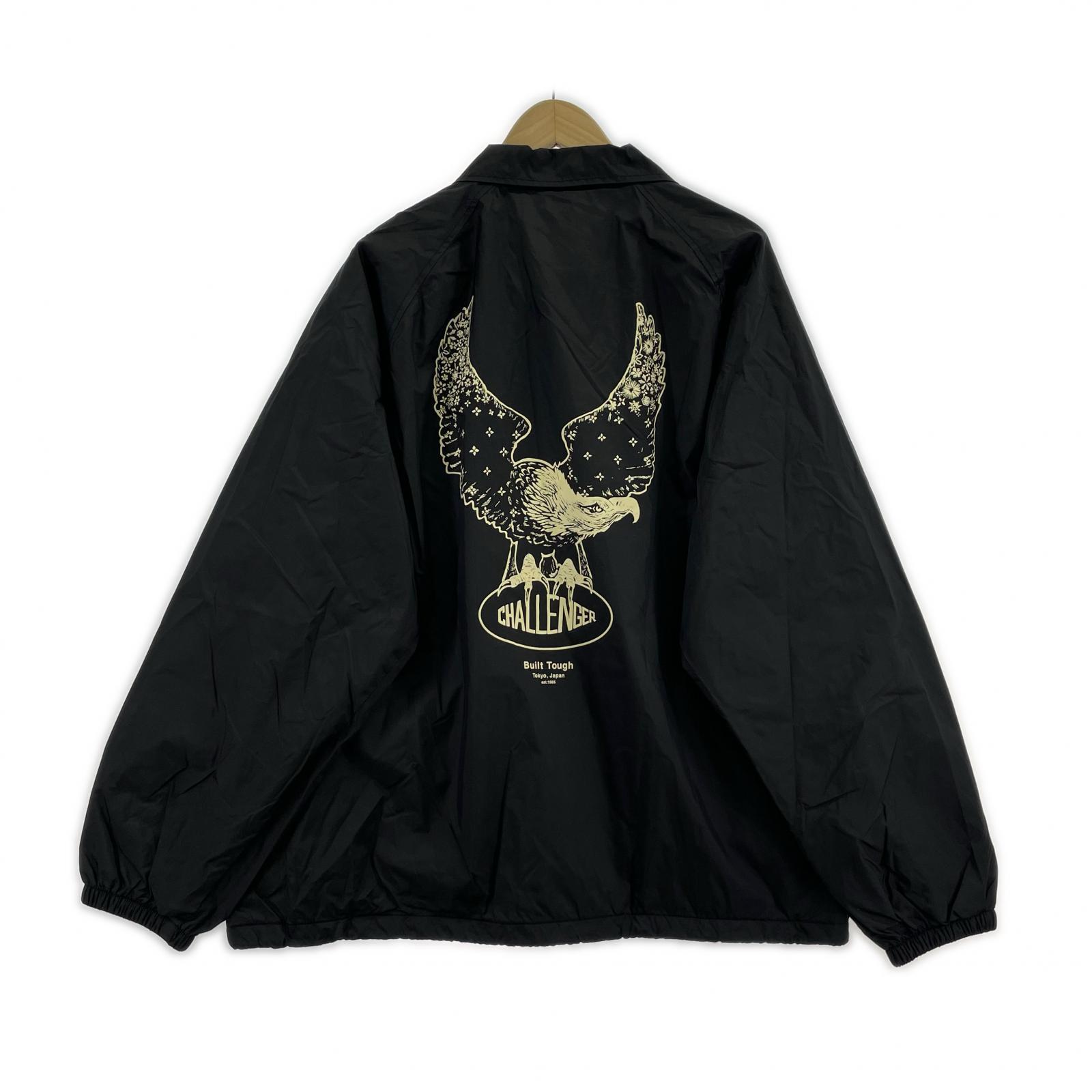 ジャケット CHALLENGER 24AW OVAL EAGLE COACH JACKET コーチジャケット XL 黒 ブラック