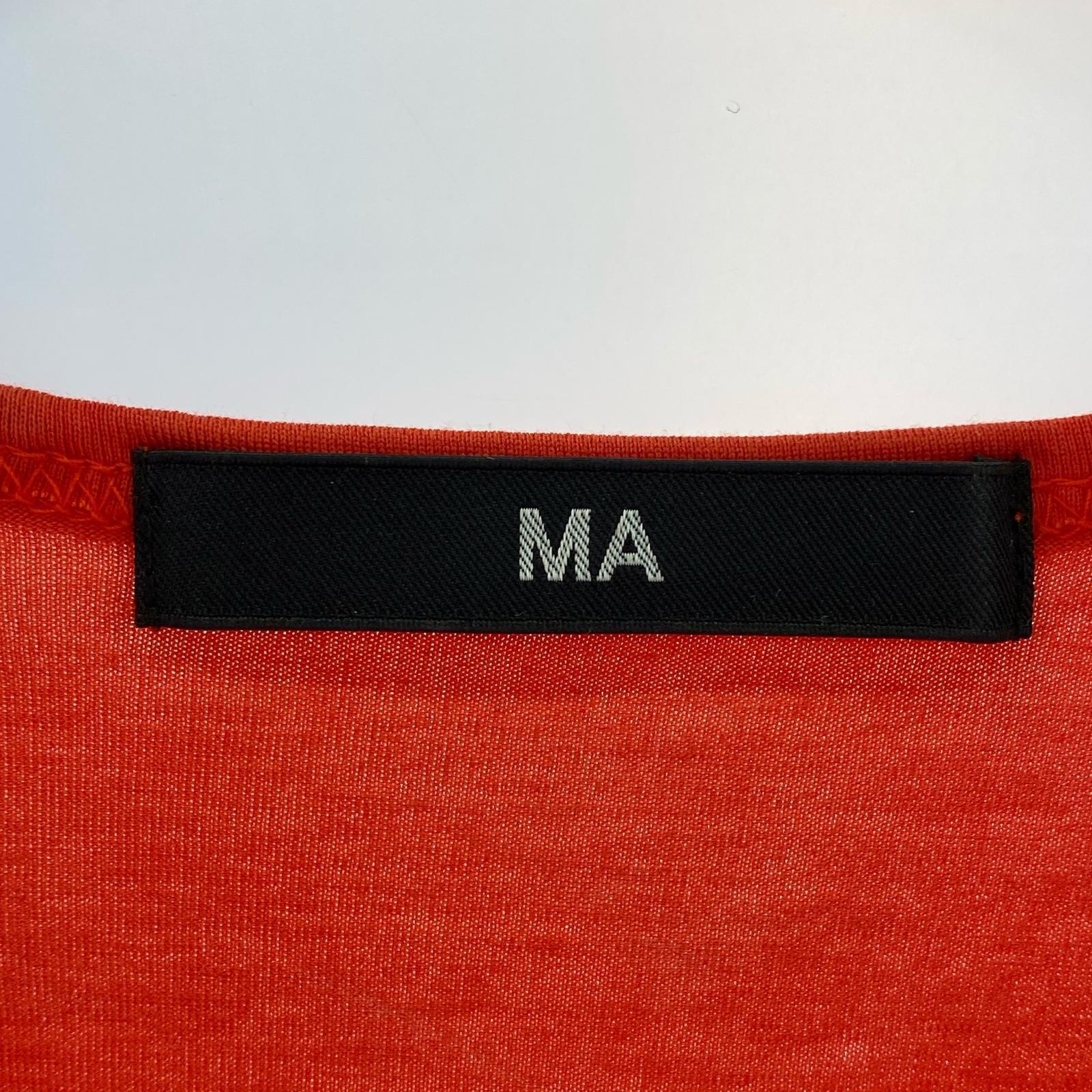 長袖Tシャツ MA VネックL/Sカットソー オレンジ (2) 2