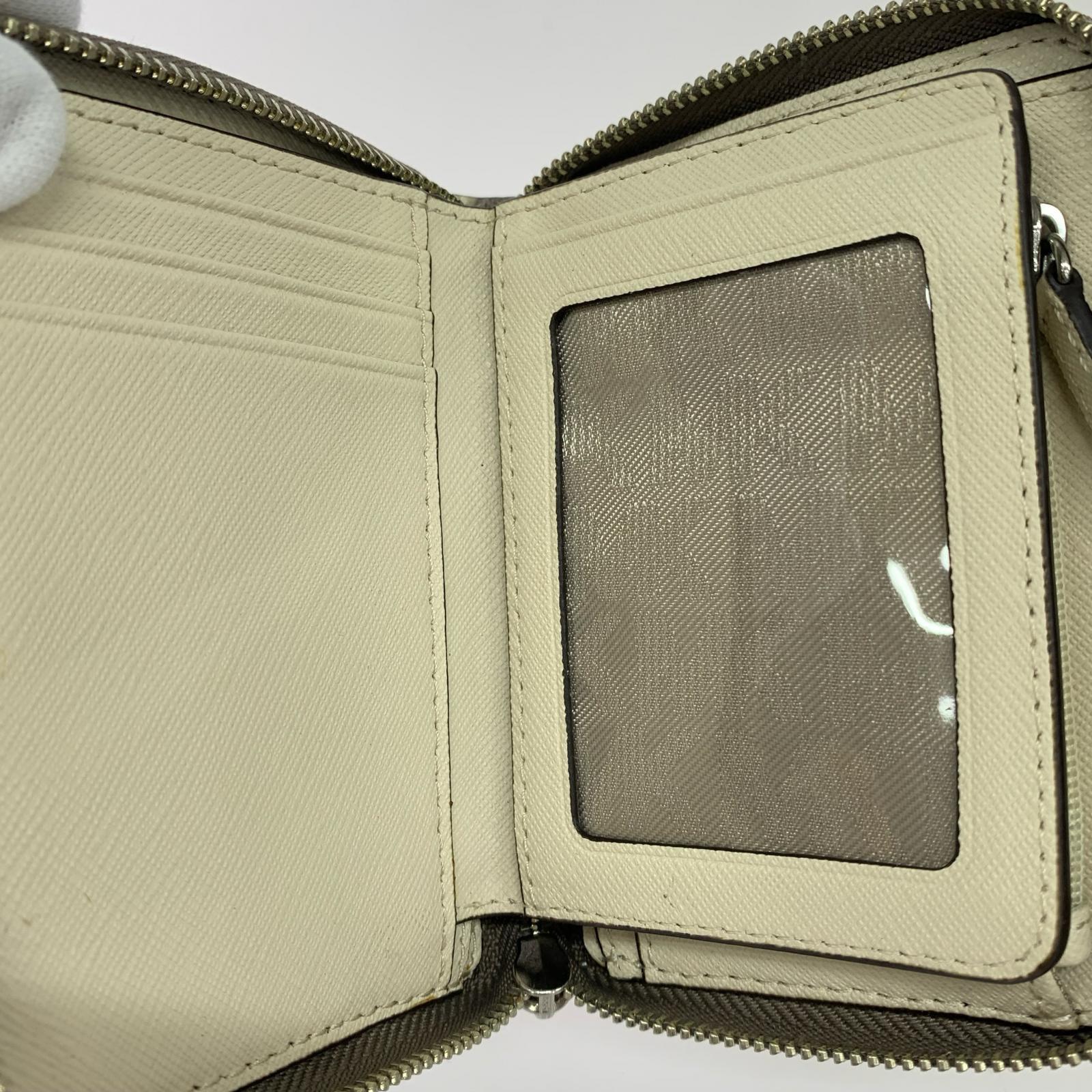 長財布 スタッズ WHT グレー