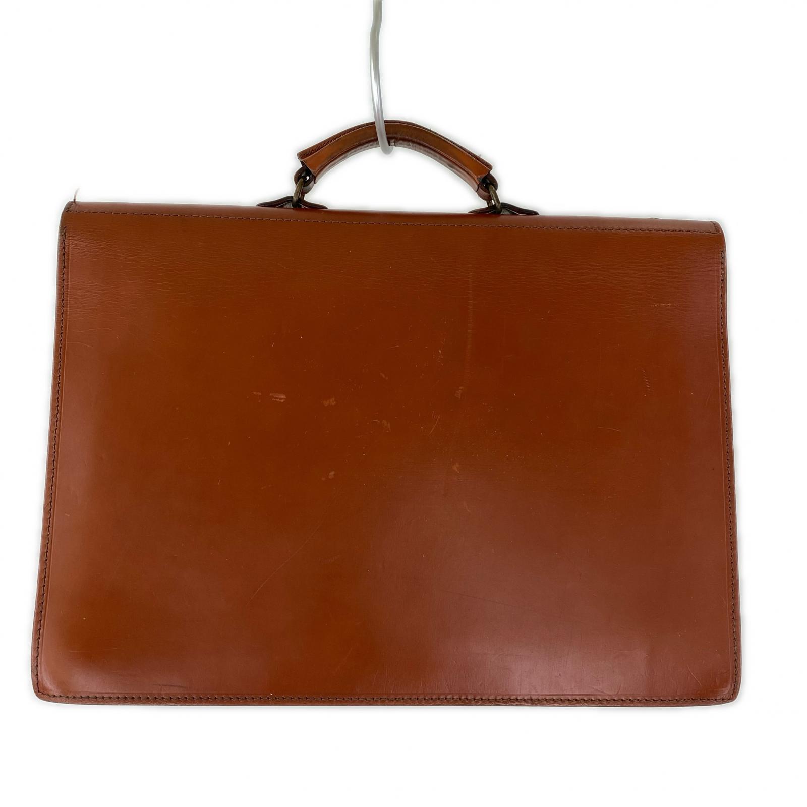 ブリーフケース COMPARTMENT BRIEF CASE 茶 ブラウン