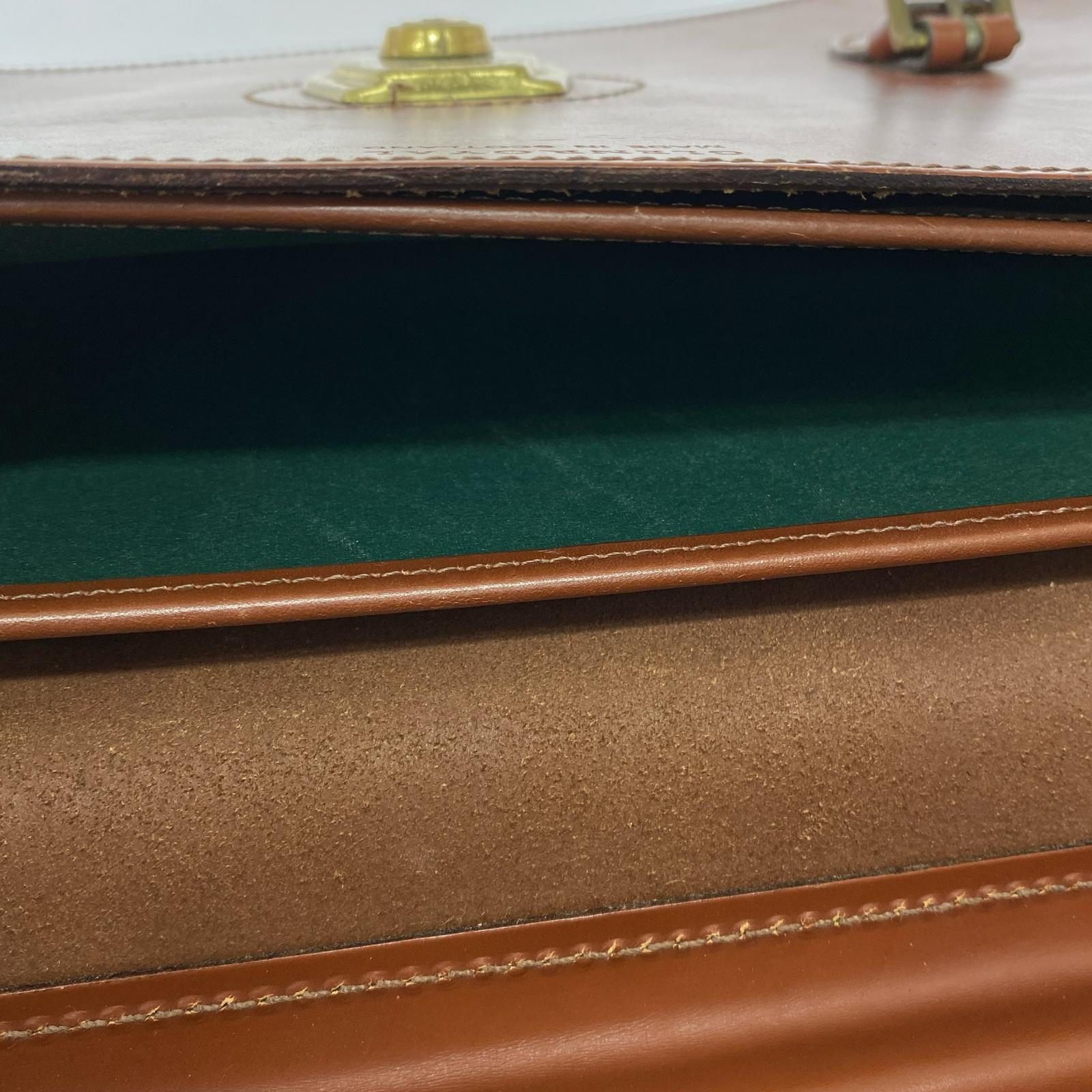 ブリーフケース COMPARTMENT BRIEF CASE 茶 ブラウン