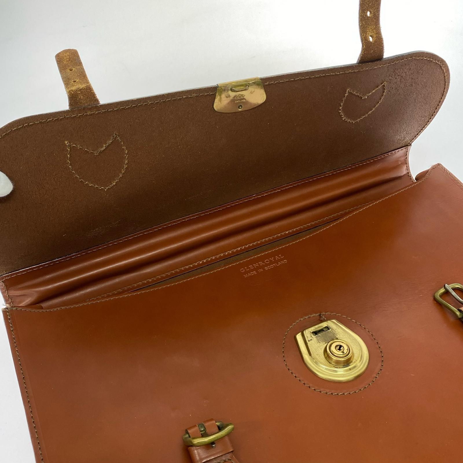 ブリーフケース COMPARTMENT BRIEF CASE 茶 ブラウン